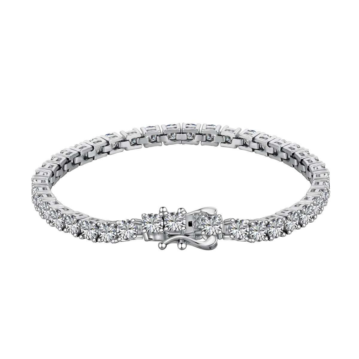 [LORA]Luxurious Ornate Round Cut Tennis Bracelet
