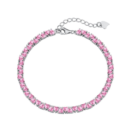 [LORA]Dazzling Romantic Heart Shape Lover Bracelet