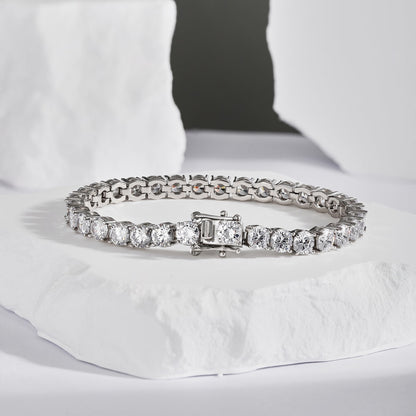 [LORA]Ornate Sparkling Round Cut Wedding Bracelet
