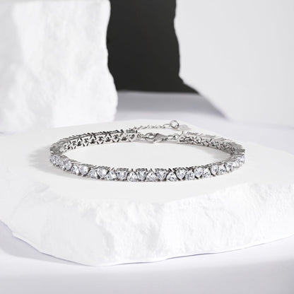 [LORA]Dazzling Romantic Heart Shape Lover Bracelet