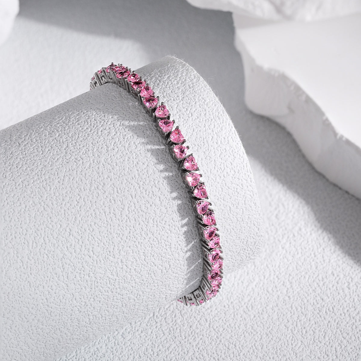 [LORA]Dazzling Romantic Heart Shape Lover Bracelet