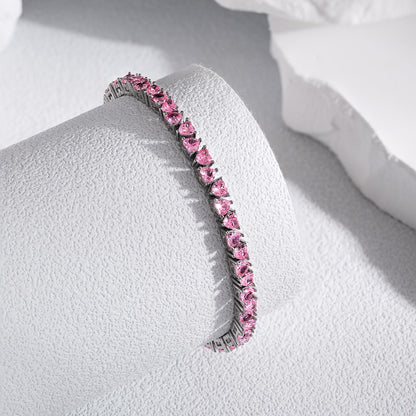 [LORA]Dazzling Romantic Heart Shape Lover Bracelet