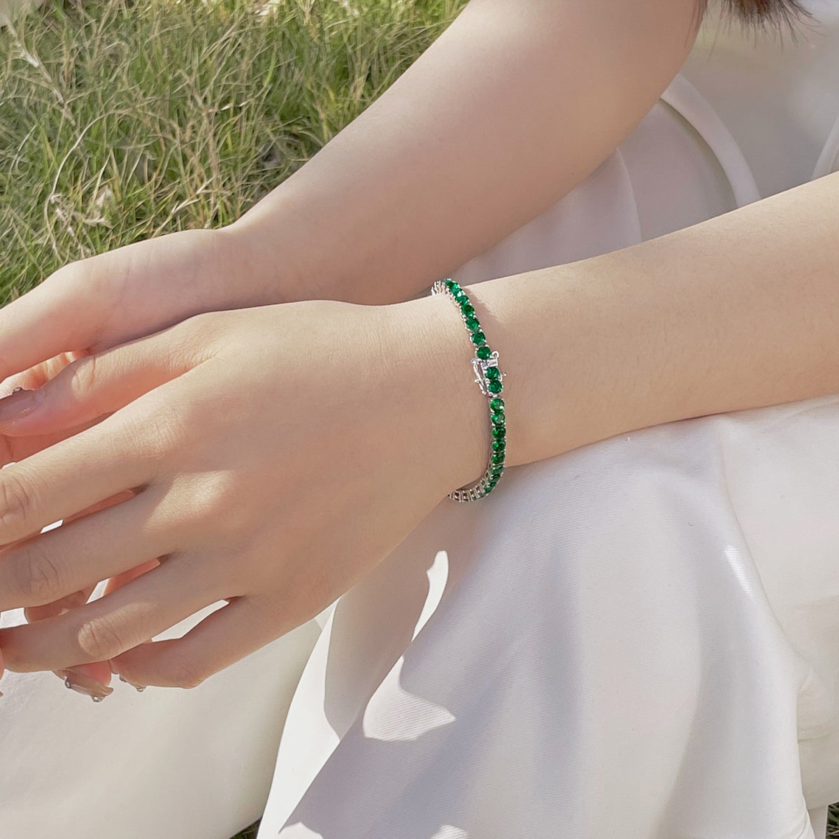 [LORA]Radiant Colorful Round Cut Party Bracelet