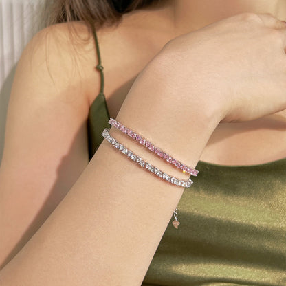[LORA]Dazzling Romantic Heart Shape Lover Bracelet