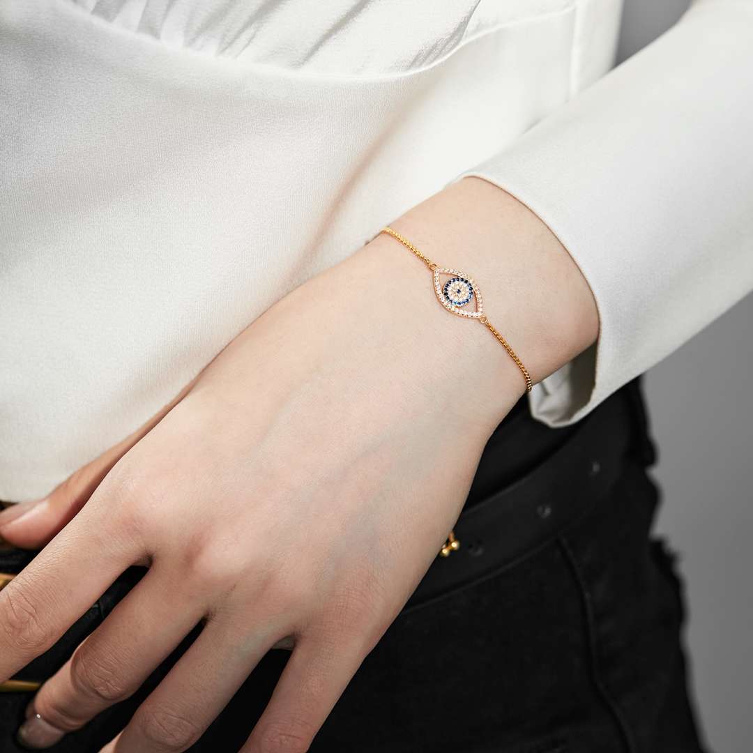 [LORA]Dazzling Eye Shape Necklace