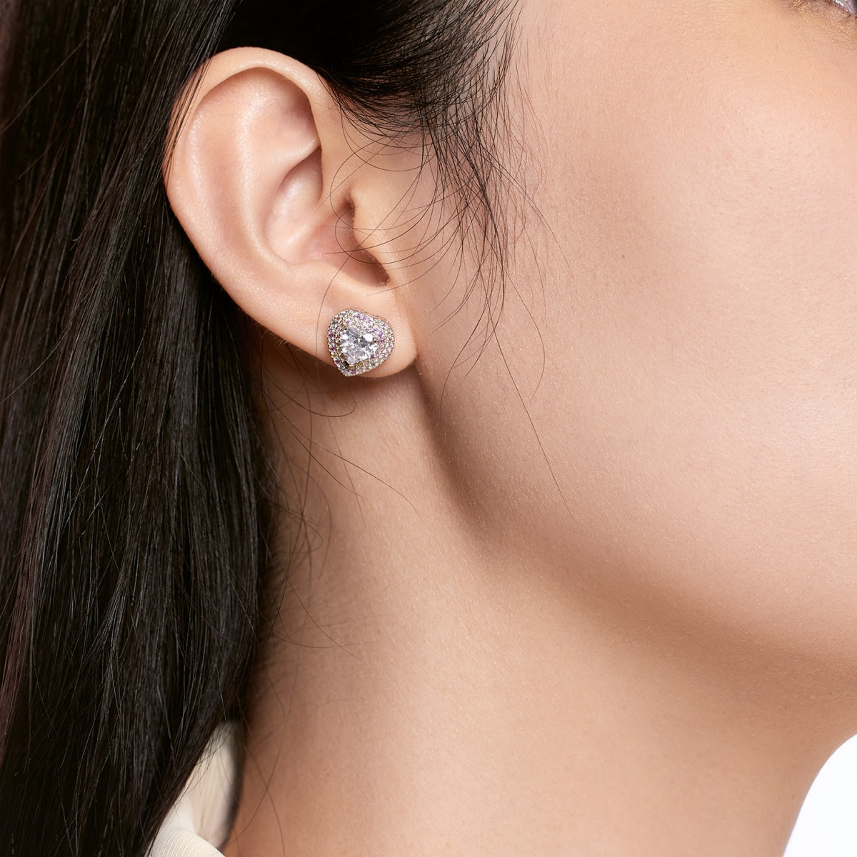 [LORA]Dazzling Heart Shape Lover Earrings