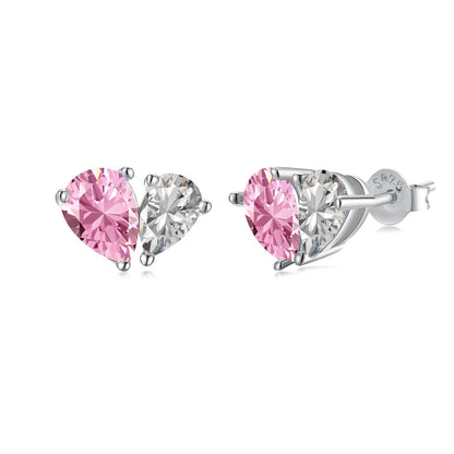 [LORA]Dazzling Elegant Heart Cut Lover Earrings