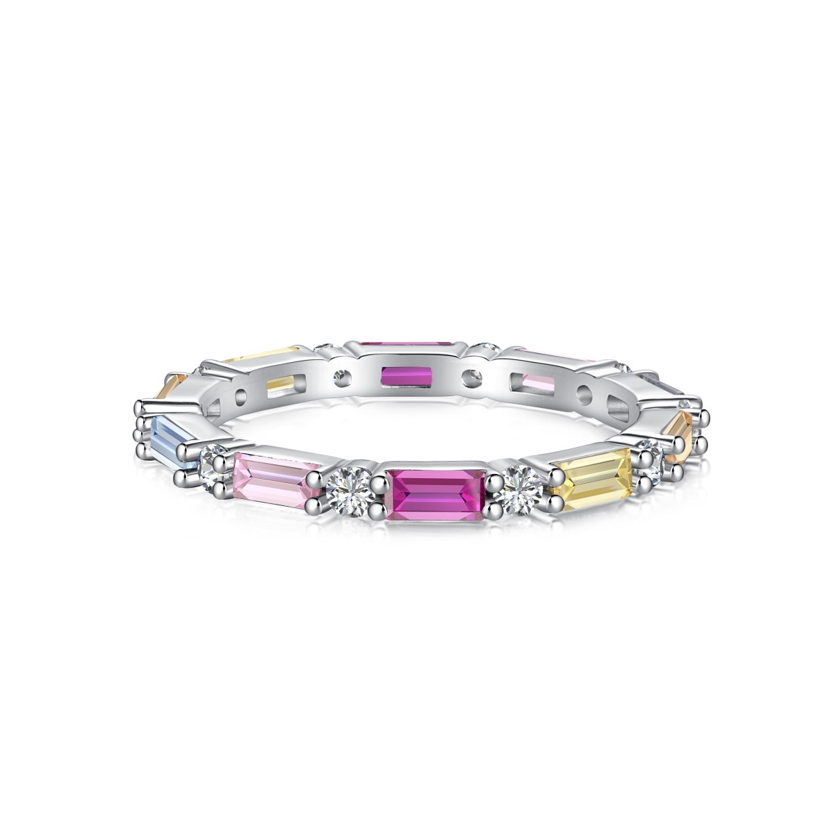 [LORA]Lively In Shades Elegant Radiant Cut Daily Ring