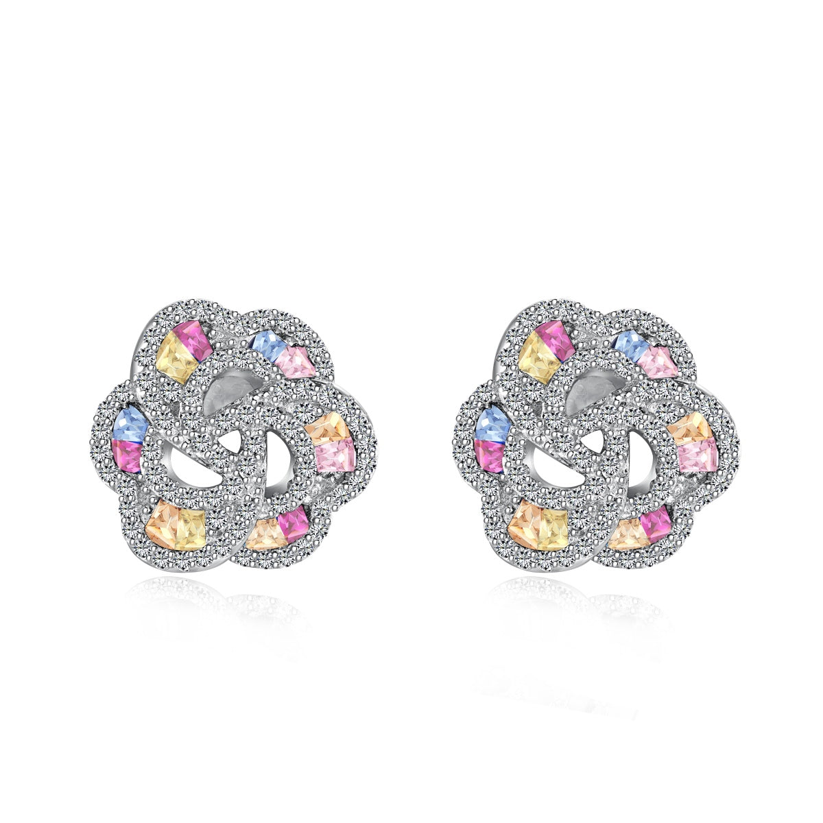 [LORA]Exquisite Flower Shape Daily Earrings