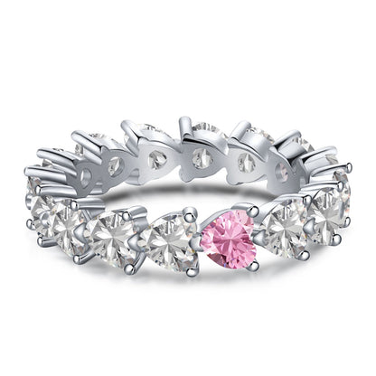 [LORA]0.25 Carat Radiant Romance Heart Cut Lover Ring
