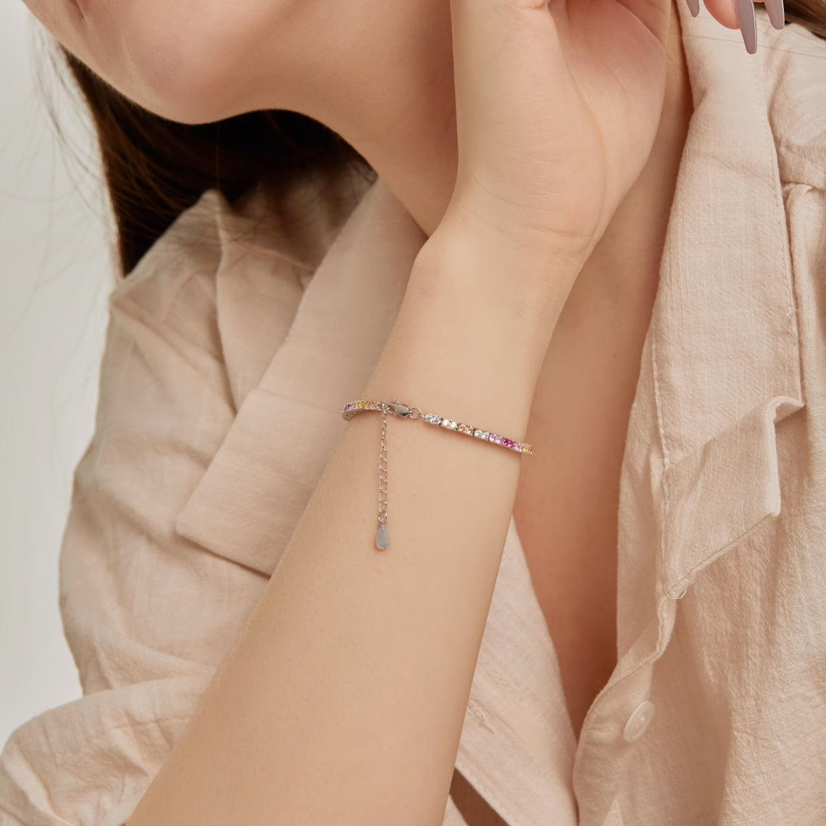 [LORA]Delicate Romantic Heart Shape Lover Bracelet