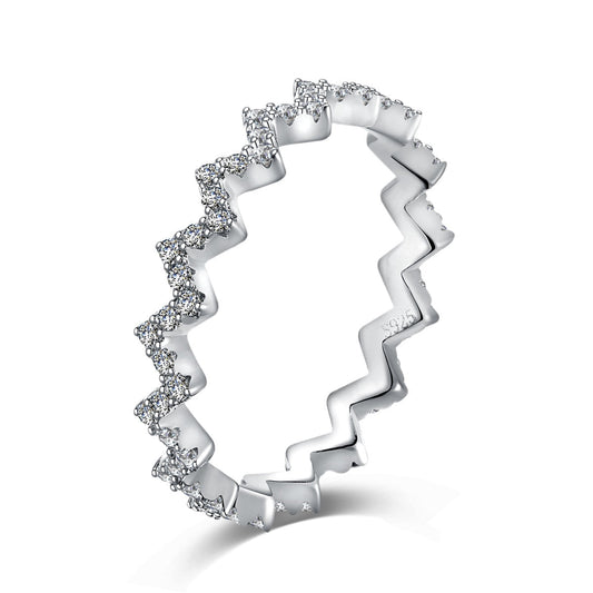 [LORA]Delicate Enchanting Wave Shape Daily Ring