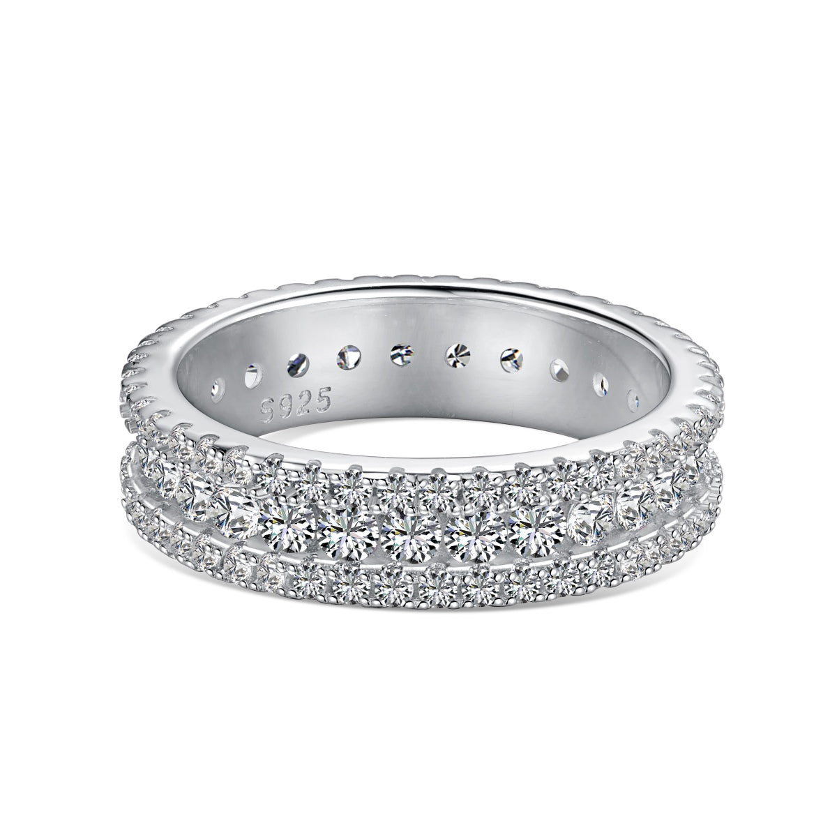 [LORA]Delicate Colorful Round Cut Daily Ring