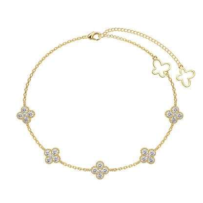 [LORA]Four-Leaf Clover Hollow Butterfly Bracelet