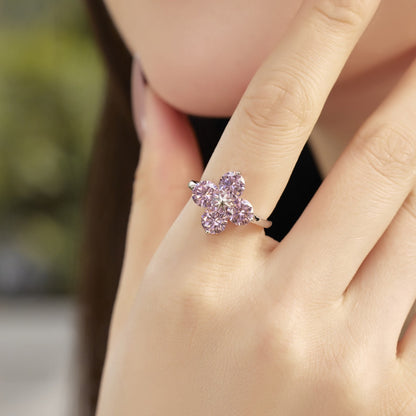 [LORA]Four-Leaf Clover Eight-Pointed Star Ring