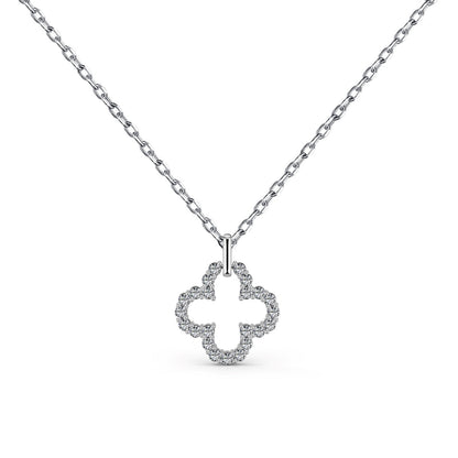 [LORA]Four-Leaf Clover Hollow Design Exquisite Necklace