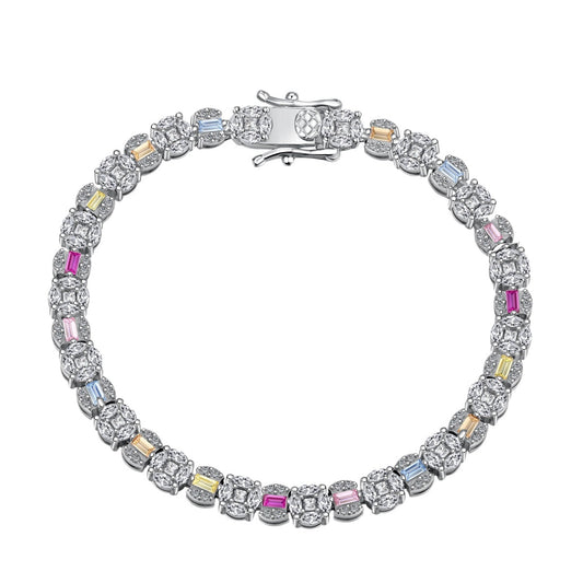 [LORA]Dazzling Radiant Multi Cut Daily Bracelet