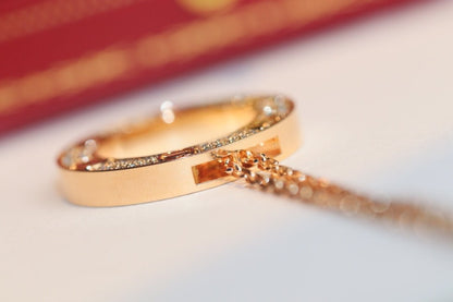 [LORA]LOVE NECKLACE ADJUSTABLE ROSE GOLD