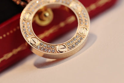 [LORA]LOVE NECKLACE ADJUSTABLE ROSE GOLD