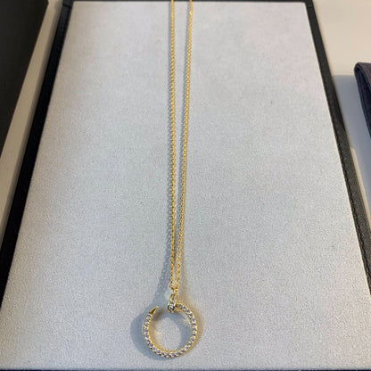[LORA]JUSTE NECKLACE GOLD DIAMONDS
