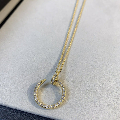 [LORA]JUSTE NECKLACE GOLD DIAMONDS