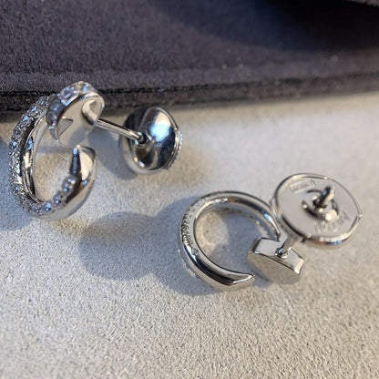 [LORA]JUSTE EARRINGS SILVER DIAMONDS