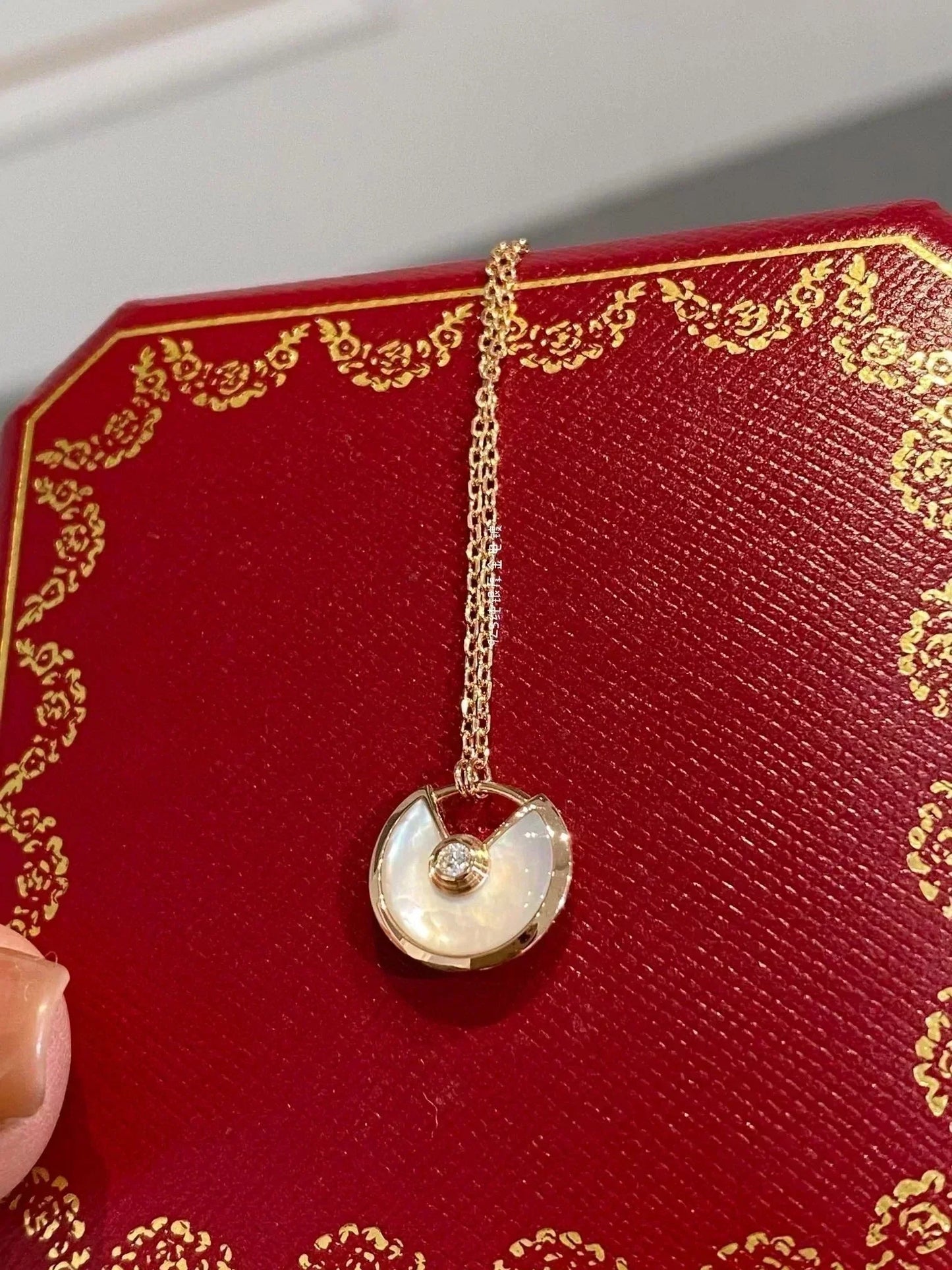 [LORA]AMULETTE ROSE GOLD MOP NECKLACE