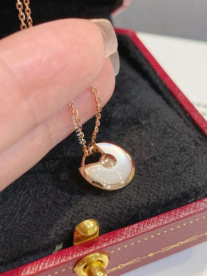 [LORA]AMULETTE ROSE GOLD MOP NECKLACE