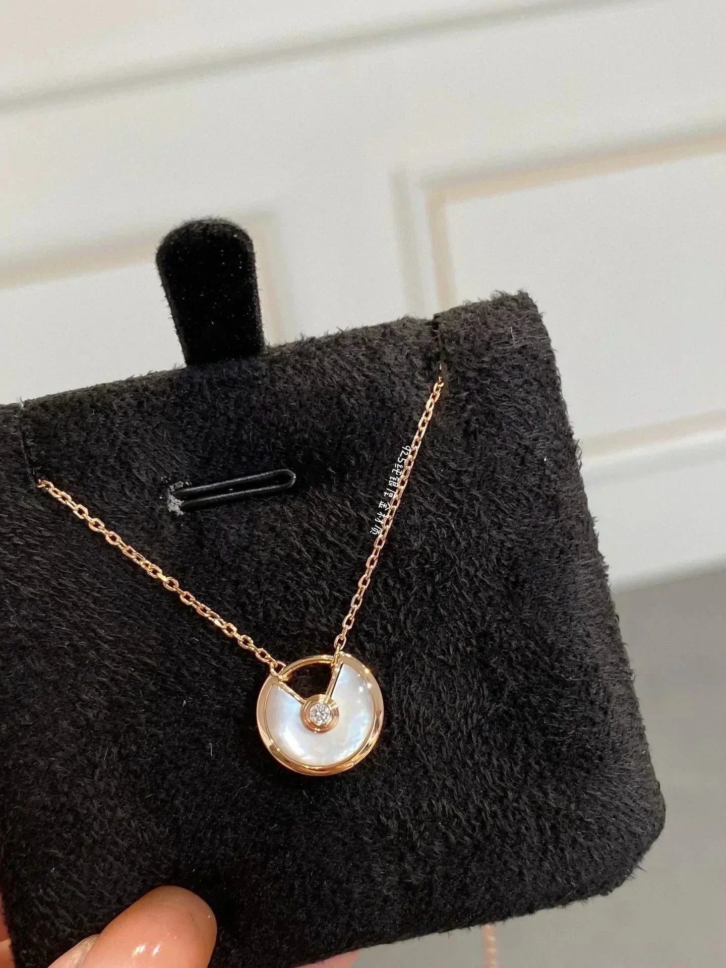 [LORA]AMULETTE ROSE GOLD MOP NECKLACE