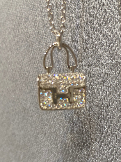 [LORA]CONSTANCE PEDANT DIAMOND NECKLACE
