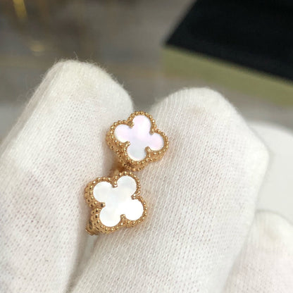 [LORA]CLOVER MINI GOLD EARRINGS