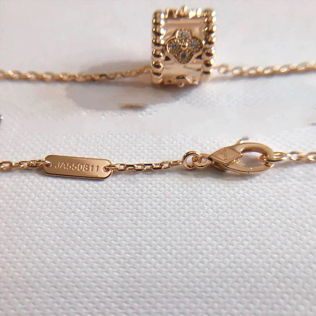 [LORA]PERLEE PEDANT NECKLACE GOLD / ROSE GOLD
