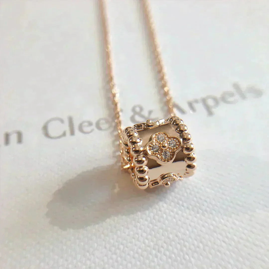 [LORA]PERLEE PEDANT NECKLACE GOLD / ROSE GOLD