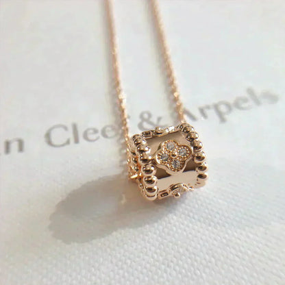 [LORA]PERLEE PEDANT NECKLACE GOLD / ROSE GOLD