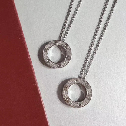 [LORA]LOVE NECKLACE ADJUSTABLE SILVER