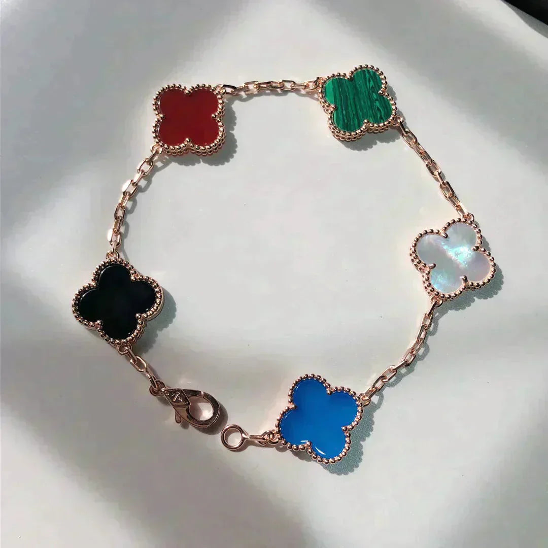 [LORA]CLOVER 5 MOTIFS MULTICOLOR  BRACELET