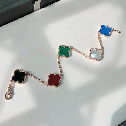 [LORA]CLOVER 5 MOTIFS MULTICOLOR  BRACELET