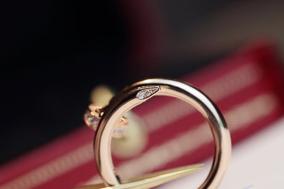 [LORA]JUSTE RING 2.65MM PINK GOLD DIAMOND