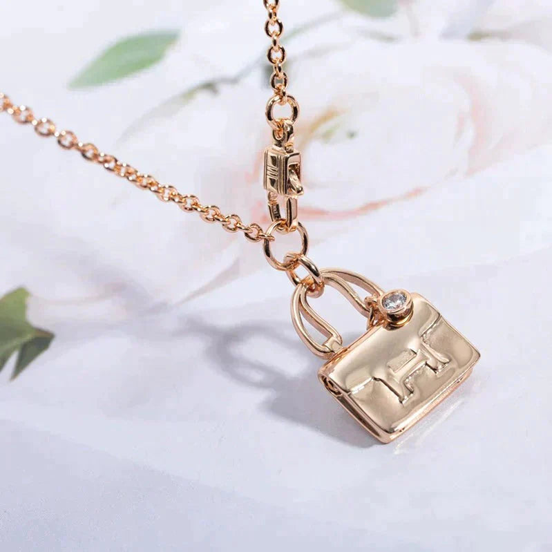 [LORA]AMULETTE PEDANT ROSE GOLD NECKLACE