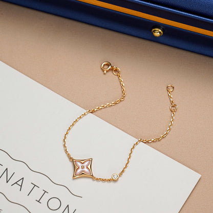[LORA]STAR 1 DIAMOND PINK GOLD BRACELET
