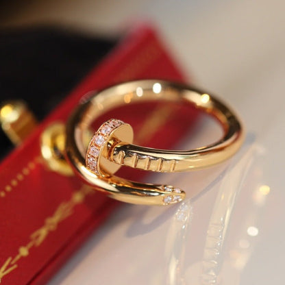 [LORA]JUSTE RING 2.65MM GOLD DIAMOND