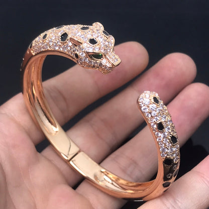 [LORA]PANTHERE BIG BRACELET DIAMONDS