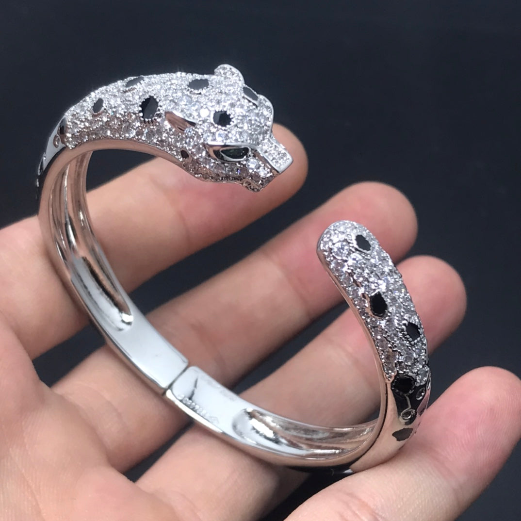 [LORA]PANTHERE BIG BRACELET DIAMONDS
