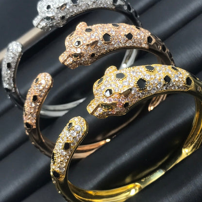 [LORA]PANTHERE BIG BRACELET DIAMONDS