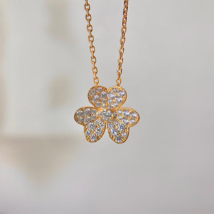 [LORA]FLOWER DIAMOND NECKLACE