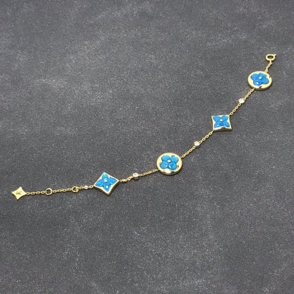 [LORA]STAR AND SUN TURQUOISE 4 MOTIFS 3 DIAMONDS