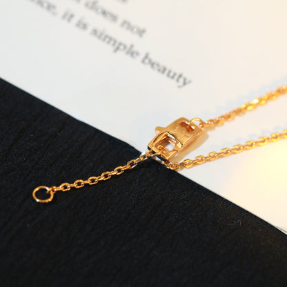 [LORA]STAR AND SUN DIAMOND PINK GOLD NECKLACE