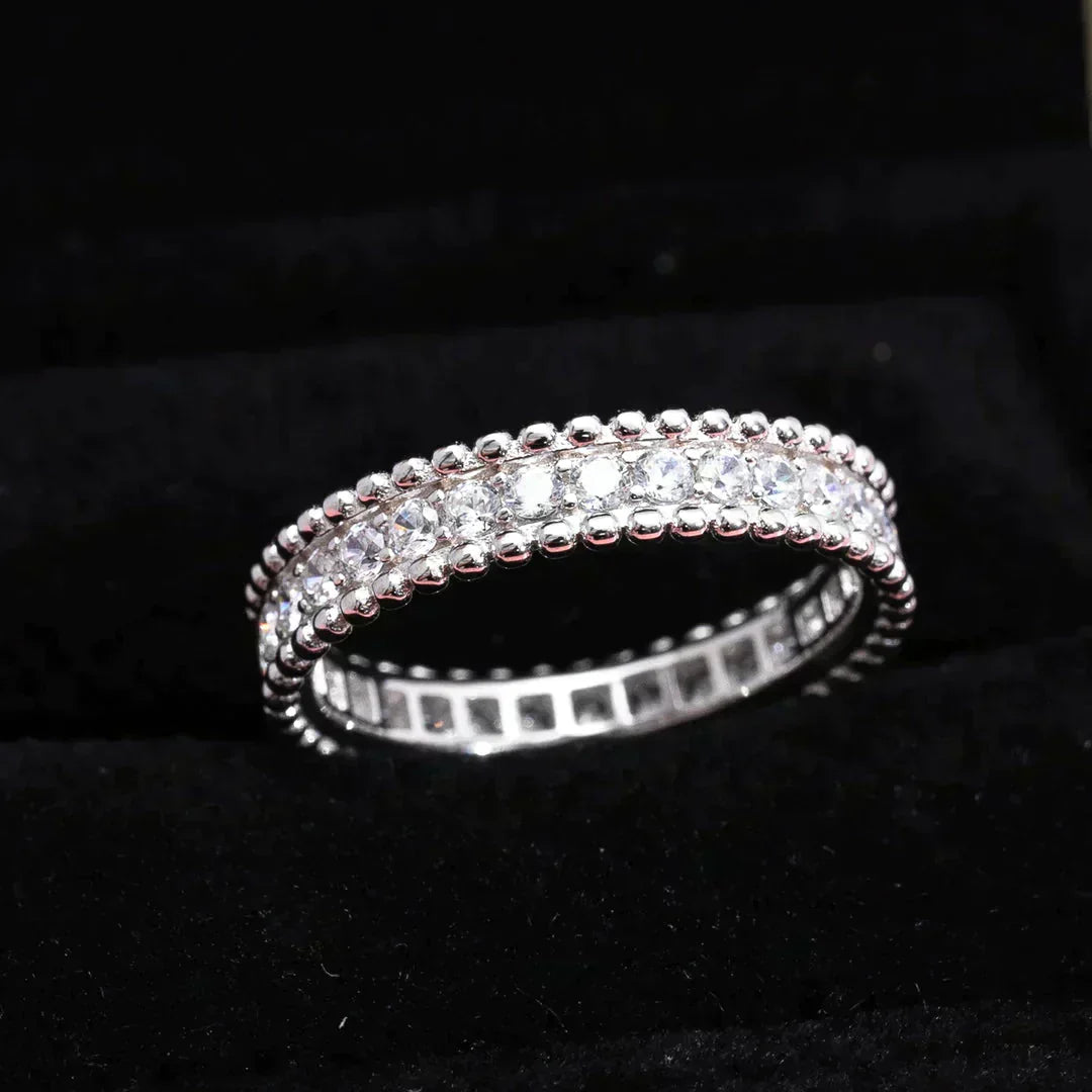 [LORA]PERLEE DIAMOND SILVER RING