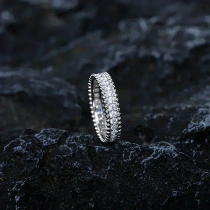 [LORA]PERLEE DIAMOND SILVER RING