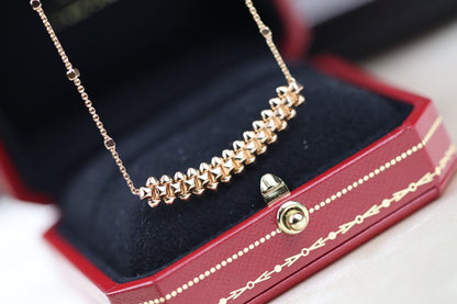 [LORA]CLASH PINK GOLD NECKLACE
